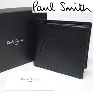 【新品未使用】ポールスミス 二つ折り財布503 ブラック