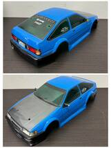 送料950円～ ジャンク YOKOMO ヨコモ カーボンシャーシ TOYOTA トヨタ LEVIN レビン ドリフト ドリ車 ラジコン _画像7