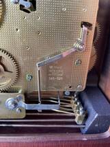 W.JHaid TW0（2）JEWELSドイツ製置時計機械式 時計木製置時計UNADJUSTEC 84 340-020ジャンク品_画像9