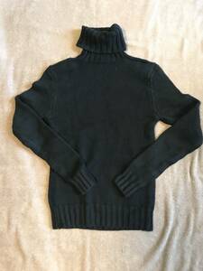 RRL RALPH LAUREN MADE IN ITALY 100% CASHMERE カシミア ニット セーター ラルフローレン ダブルアールエル S ブラック