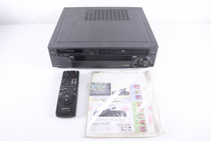 【動作OK】SONY WV-H2 ソニー VIDEOHi8 VHS ビデオデッキ ビデオカセットレコーダー 映像機器 リモコン付 005JGJH37