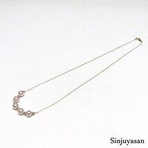 真珠屋さん 可愛い最新作【ホワイトピンク】5.9～5.5mm 5個 アコヤ真珠 K18ネックレス ステーション 2Way 伊勢志摩産パール 18金 新品_画像5