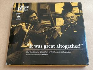 CD It Was Great Altogether! The Continuing Tradition of Irish Music in London TSCD680T THE VOICE OF THE PEOPLE 3CD ケーススレ