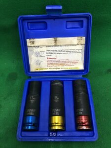 【中古品】Quk-Saf　トルクリミットインパクトソケット　3本セット　17・19・21mm　ケース付　/　ITN5VFQVY60W　SC