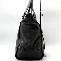 1円 【極美品・希少色】COACH コーチ トートバッグ ビジネスバッグ ショルダーバッグ 2way 大容量 グレーレザー メンズ_画像5