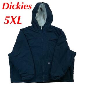 古着　Dickies ディッキーズ フード ジャケット ブルゾン ビッグサイズ ボアジャケット ダックジャケット　ビッグシルエット