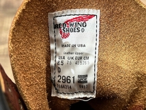 送無 未使用 デッド 希少 廃盤 USA製 RED WING レッドウィング 2961 17年製 ブラックスミス レースアップ レザー ブーツ 赤茶 26.5 ①_画像9