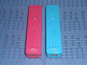 Wiiリモコンプラス(Wiiモーションプラス内蔵)２個セット 青(ao ブルー)１個・桃(pink ピンク)１個 RVL-036 任天堂 Nintendo