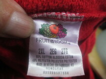 2XL◆FRUIT OF LOOM◆スウェットパンツ◆赤系◆USA古着_画像4