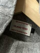 イギリス製　ISLAND　TIDES　ゆったりサイズ36　☆　ウール100　グレー系ニット・セーター⑤_画像8