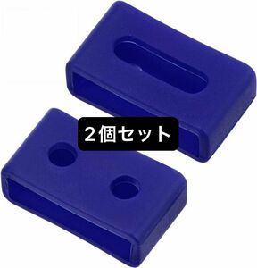 [uxcell] 時計バンドストラップループ ラバー 代替 ファスナーリング シリコン ウォッチホルダーキーパー 18mm