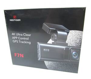 新品未開封 REDTIGER ドライブレコーダー 4K F7N 前後カメラ UHD 800万画素 GPS WIFI IMX415センサー WDR 3.16インチ 小型 超広角 
