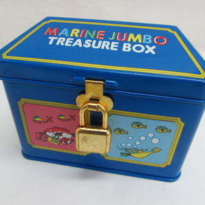 未使用 レトロ ANA MARINE JUMBO マリンジャンボ TREASURE BOX 宝箱 航空会社 飛行機 全日空の画像2