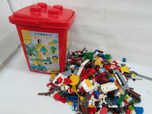 現状品 レゴ 赤いバケツ 不揃い 総重量 約2.5㎏以上 おまとめ レゴパーツ レゴブロック 赤いバケツ付き