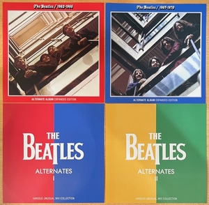 BEATLES 赤盤 ＆ 青盤 + ALTERNATES I ＆ II 4タイトルセット 1962-1966, 1967-1970