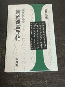 実作のための書道鑑賞手帖　近藤高史　木耳社