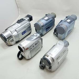 通電のみ確認☆ Victor miniDV デジタルビデオカメラ 5台セット GR-DVF20K GR-D50K GR-D250 GR-D350 DVC ビクター ジャンク A0003-VC11