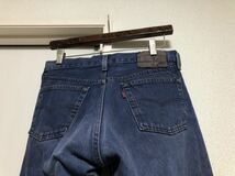 80s中期ヴィンテージMADE IN USAアメリカ製Levi's リーバイス501内股シングル後染めデニムパンツボタン裏527表記W30実測W74cmL71cm_画像10