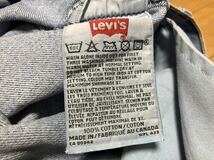 01年12月00sヴィンテージMADE IN CANADAカナダ製Levi's リーバイス501-0193デニムパンツボタン裏217表記W33実測W82cmL84cm_画像3