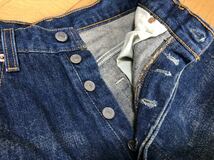 00年6月00sヴィンテージMADE IN USAアメリカ製Levi's リーバイス501デニムパンツ ボタン裏553表記W32L32実測W79cmL80cm_画像10