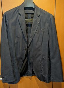【美品】ZARA　メンズテーラードジャケット　紺色　大きいサイズ