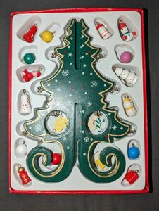 クリスマスツリー 卓上 木製 おもちゃ オーナメント 置物