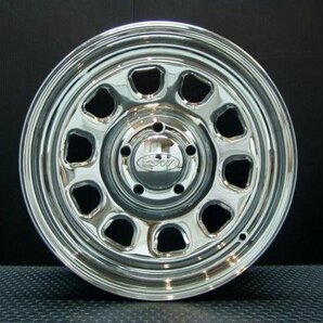 ■ 特価 TSW デイトナ DAYTONA クローム 16×7J +35 5穴 114.3 スチール ホイール 4本セット [100系 ハイエース / 152系 ハイラックスなど]の画像4