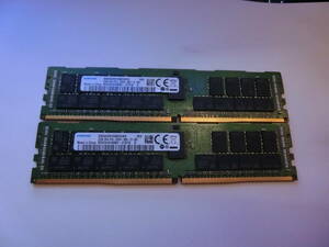 メモリ 32GB 2Rx4 DDR4 PC4-2666V 32GB×2枚 計：64GB サーバー　サムスン　samusung　③