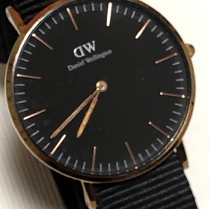 中古 電池交換済 ダニエルウェリントン 腕時計 classic black 36mm CORNWALL  ローズゴールドの画像8