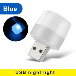 USB　LED　常夜灯　読書灯　スマホ灯　ブルー　4個セット 5V1W