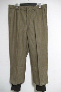 z11282:MISTERGENTLEMAN( Mr. jento Ла Манш )RIB LAYERED WOOL PANTS ребра Layered шерсть брюки (MGP-TR16)beg× светло-коричневый тон /XL