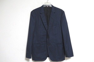 C0025：Paul Smith ポールスミス ジャケット テーラードジャケット ブレザー 紺 ネイビー XL ウールジャケット メンズ