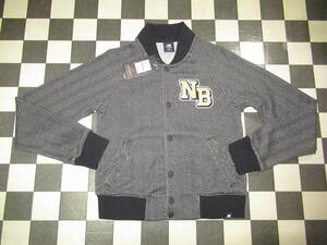 * New balance /new balance* new goods S Bomber jacket black / magnet college manner design 