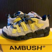 Nike × AMBUSH Air More Uptempo Low SP “Limestone/Vivid Sulfur” US10 28cm 新品未使用 SNKRS購入正規品_画像1