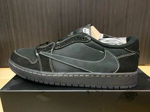 TRAVIS SCOTT × NIKE AIR JORDAN 1 LOW OG SP BLACK PHANTOM US10 28cm 新品未使用 SNKRS購入正規品