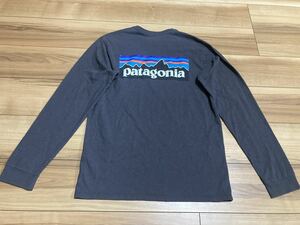 patagonia パタゴニア p6 ロンt ロングスリーブ 長袖tシャツ オーガニックコットン ダークブラウン　２０２１年　ＢＡＢＮ　Ｓサイズ