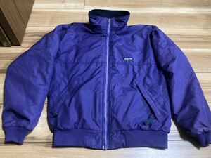 patagonia パタゴニア p6 シェルドシンチラジャケット　ナイロンジャケット　パープル　ＵＳＡ製　２０００年製　Ｓサイズ　美品