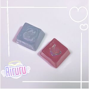 PCキーキャップ 蝶柄 2個セット