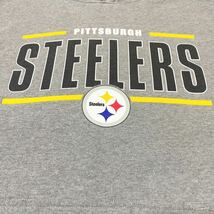 NFL Pittsburgh Steelers ピッツバーグ・スティーラーズ プリント スウェット パーカー L USA古着 アメリカ古着_画像5