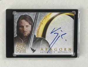 直筆サインカード　アラゴルン　ロード・オブ・ザ・リング　王の帰還　 topps　Aragorn　マグホ入り