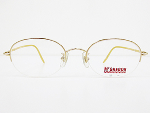 ∞ Lady McGREGOR マックレガー 眼鏡 メガネフレーム MG-5511 48□18-137 メタル ナイロール ゴールド □H8