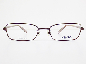 ∞ KENZO ケンゾー 眼鏡 メガネフレーム KE25448 53□18-140 メタル チタン フルリム ボルドー □H8