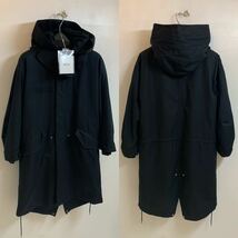 HELMUT LANG ヘルムートラング RE-EDITION 1998 BLACK HOODED PARKA モッズコート ファーライナー付 BLACK XS(M〜L位) タグ付 アーカイブ_画像2