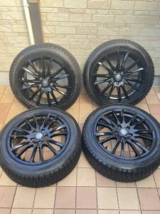 美品！スタッドレスタイヤ　225/50R18 ダンロップ WINTER MAXX スタッドレス・アルミ4本セット ヴェゼル C-HR キックス CX-3 レヴォーグ 他