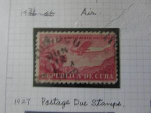 済　キューバ　航空切手　1種　1931