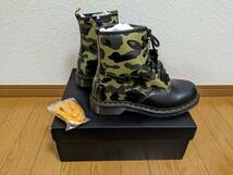 Dr.Martensドクターマーチン × A BATHING APEエイプ 1460 BAPE CAMO ZIP 8HOLE BOOTS 迷彩 カモフラ ブーツ UK8（27.0cm）_画像5