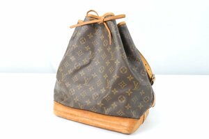 LOUIS VUITTON ルイヴィトン LV モノグラム ノエ 巾着 ショルダーバッグ 肩掛け ワンショルダー ブラウン レザー 鞄 レディース 9368-HA