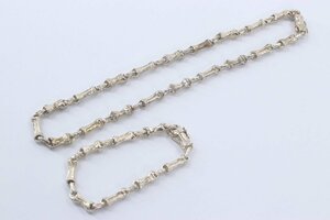 【2点】TIFFANY＆CO ティファニー バンブー SV925 ネックレス ブレスレット シルバー アクセサリー 9759-A