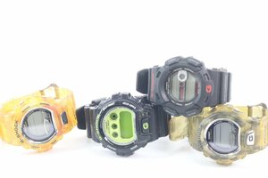 【4点】CASIO カシオ G-SHOCK Gショック まとめ売り GL-220 G-9100 DW-6900CS タフソーラー クォーツ デジタル 腕時計 9154-N