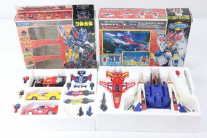 【2点】タカラ トランスフォーマー ブレインマスター 3体合体 C-323 ロードシーザー C-324 スターセイバー 当時物 現状品 箱入り 0089-HY